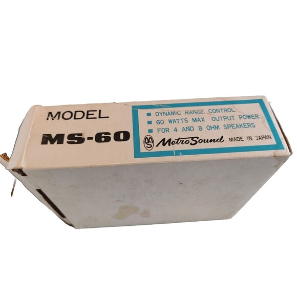Vintage MetroSound Car Power Amplifier Model MS-60 With Original Box - Picture 11 of 14